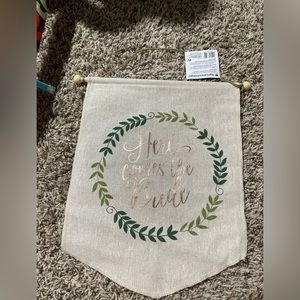 🌟5 for $25🌟 Here Comes The Bride wedding pennant flag